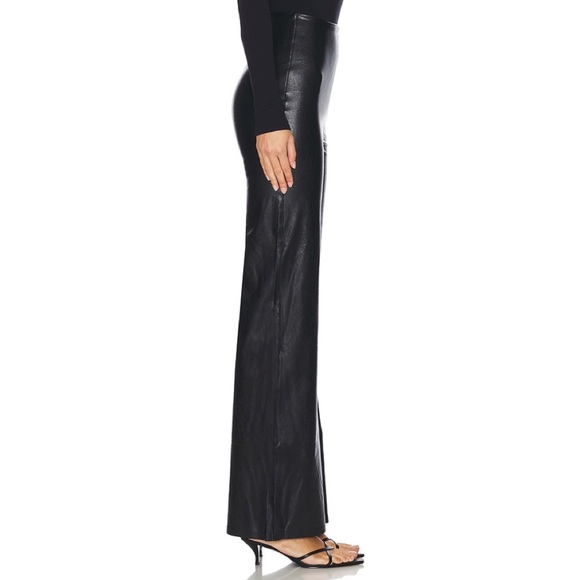 Commando | Women's Black Faux Leather High-Waisted Wide Leg Pants ~ NWT Small - Picture 3 of 11